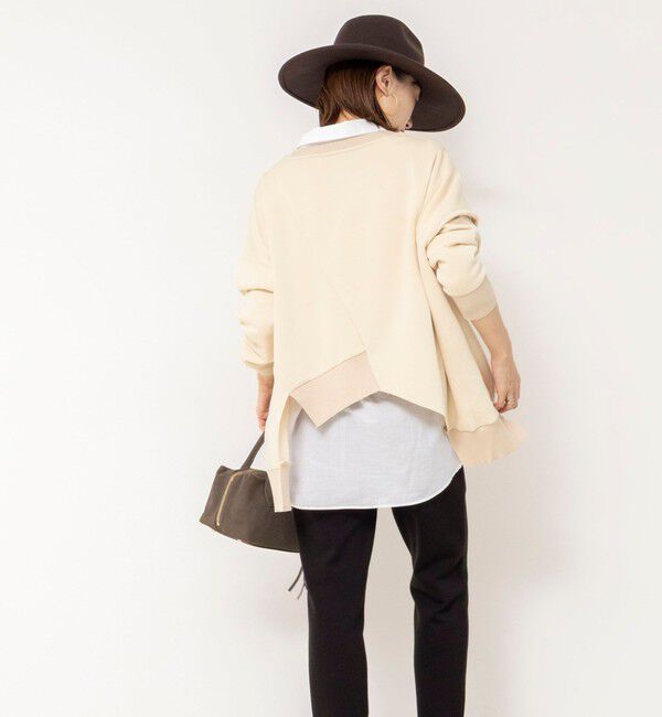Rie Miller「《セットアップ対応》ウォッシャブルソフトダンボール変形プルオーバ」|Tシャツ・カットソー|