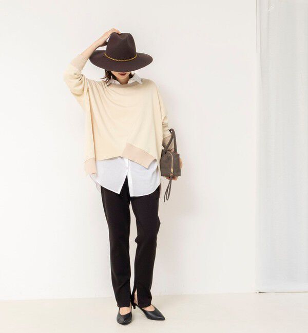 Rie Miller「《セットアップ対応》ウォッシャブルソフトダンボール変形プルオーバ」|Tシャツ・カットソー|