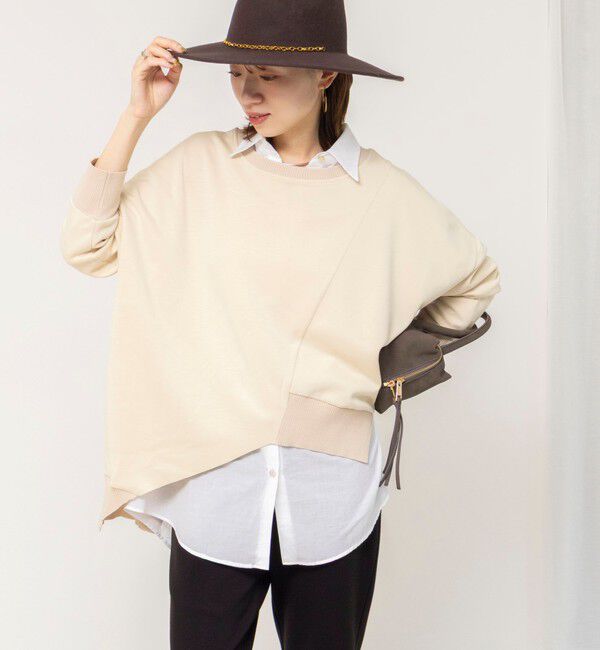 Rie Miller「《セットアップ対応》ウォッシャブルソフトダンボール変形プルオーバ」|Tシャツ・カットソー|