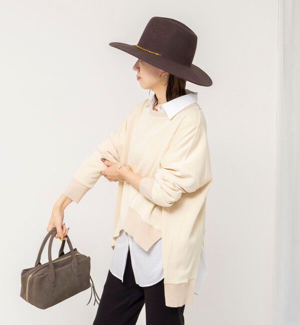 Rie Miller「《セットアップ対応》ウォッシャブルソフトダンボール変形プルオーバ」|Tシャツ・カットソー|