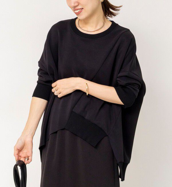 Rie Miller「《セットアップ対応》ウォッシャブルソフトダンボール変形プルオーバ」|Tシャツ・カットソー|