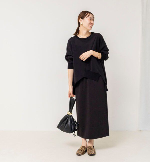 Rie Miller「《セットアップ対応》ウォッシャブルソフトダンボール変形プルオーバ」|Tシャツ・カットソー|