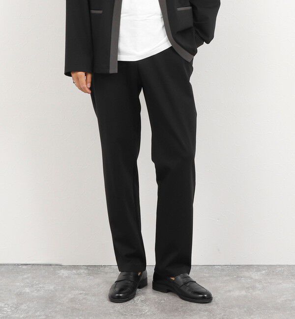 NOLLEY'S goodman「《セットアップ対応》ハイストレッチイージーパンツ 26AW」|チノ|ブラック