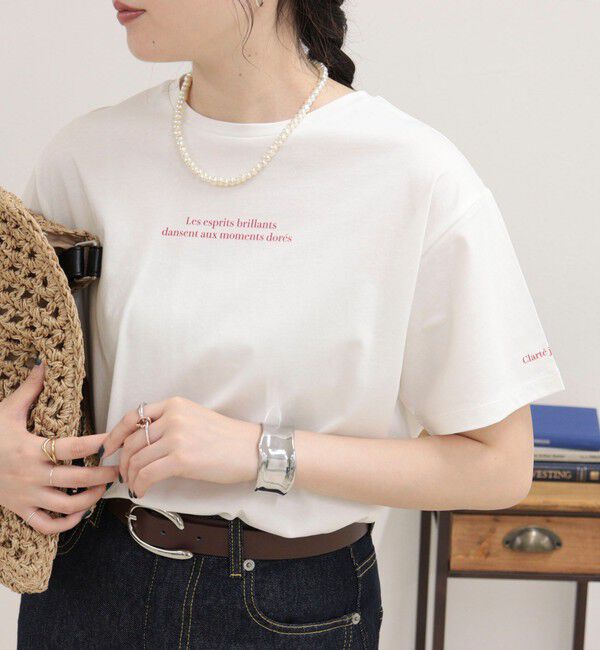 fredy emue「シルケットラウンドヘムTシャツ」|Tシャツ・カットソー|オフホワイト