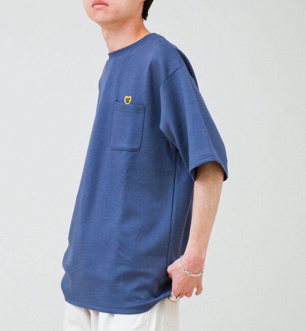 GLOSTER「【ユニセックスで着たい】接触冷感ハート刺繍ポケTEE」|Tシャツ・カットソー|
