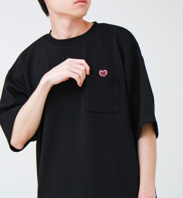 GLOSTER「【ユニセックスで着たい】接触冷感ハート刺繍ポケTEE」|Tシャツ・カットソー|