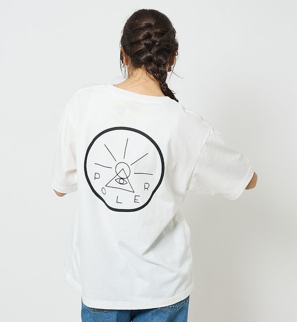 ABAHOUSE「【POLeR/ポーラー】バックプリント グラフィック Tシャツ / 0261MC」|Tシャツ・カットソー|ホワイト系その他1