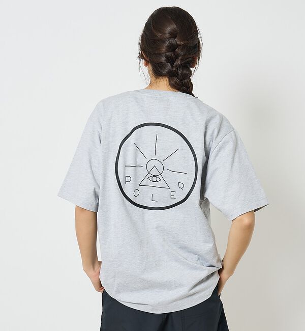 ABAHOUSE「【POLeR/ポーラー】バックプリント グラフィック Tシャツ / 0261MC」|Tシャツ・カットソー|グレー系その他1