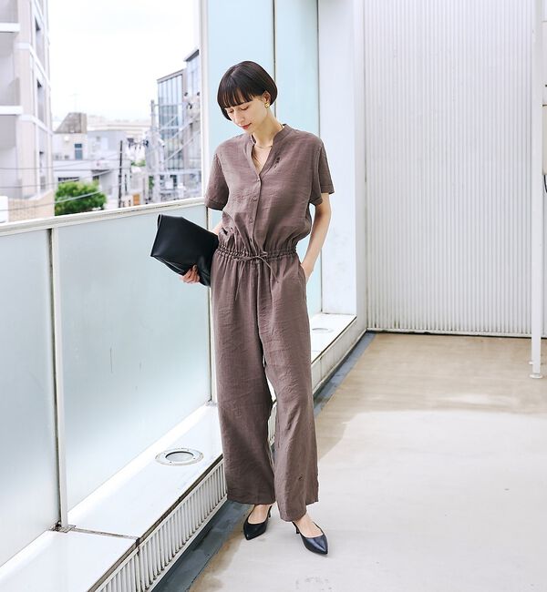 Rouge vif「【一部店舗 / WEB限定】Vネックレーヨンコンビネゾン / オールインワン /」|オールインワン|