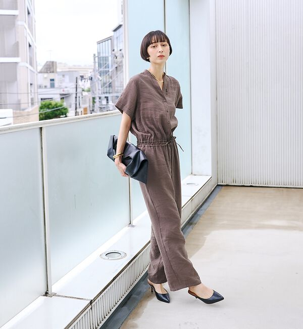 Rouge vif「【一部店舗 / WEB限定】Vネックレーヨンコンビネゾン / オールインワン /」|オールインワン|