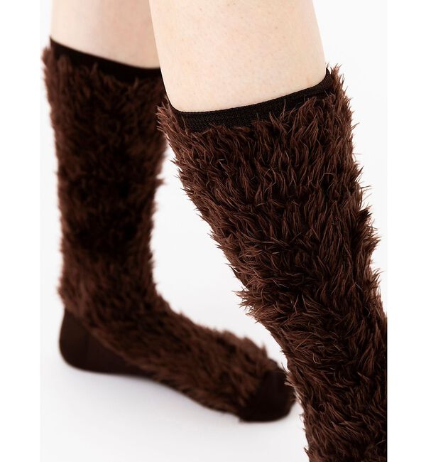 Rouge vif「【YUQRI/ユクリ】Faux fur/靴下/ファー/もこもこ/ギフト【WEB限」|ソックス|