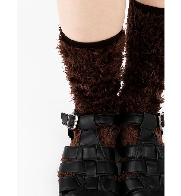 Rouge vif「【YUQRI/ユクリ】Faux fur/靴下/ファー/もこもこ/ギフト【WEB限」|ソックス|