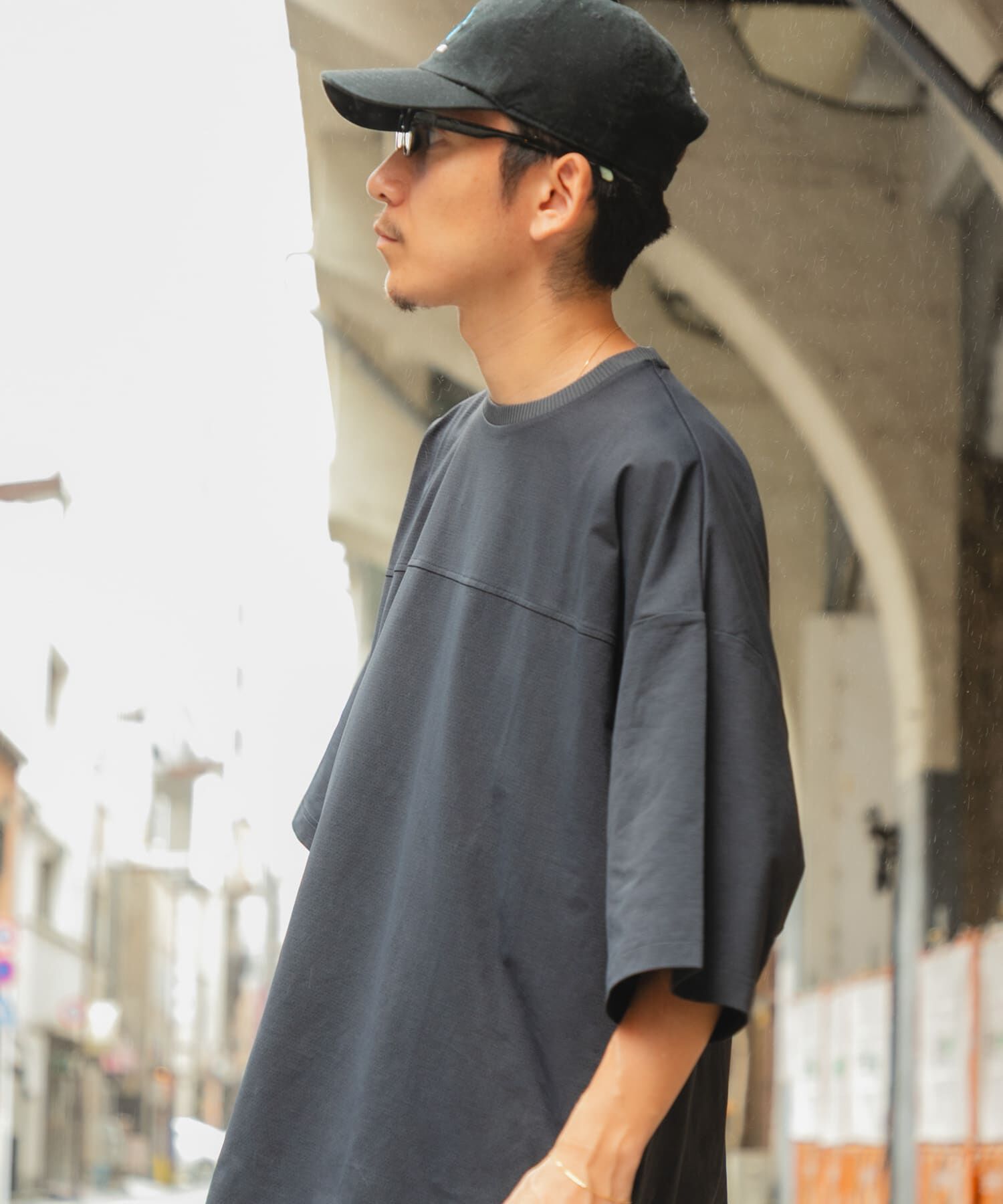 URBAN RESEARCH「Wide Dad　BREEZY TECH SHORT-SLEEVE T-SHIRTS」|Tシャツ・カットソー|