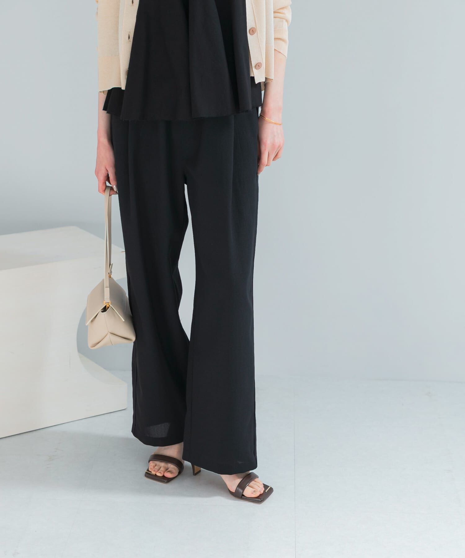 URBAN RESEARCH ROSSO「『UR TECH DRYLUXE』 イージードロストパンツ」|その他|ネイビー