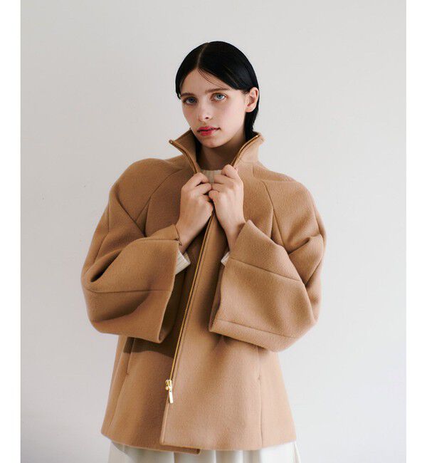 LOULOU WILLOUGHBY「【LOULOU WILLOUGHBY】シャルムビーバーケープ風コート」|ダッフルコート|
