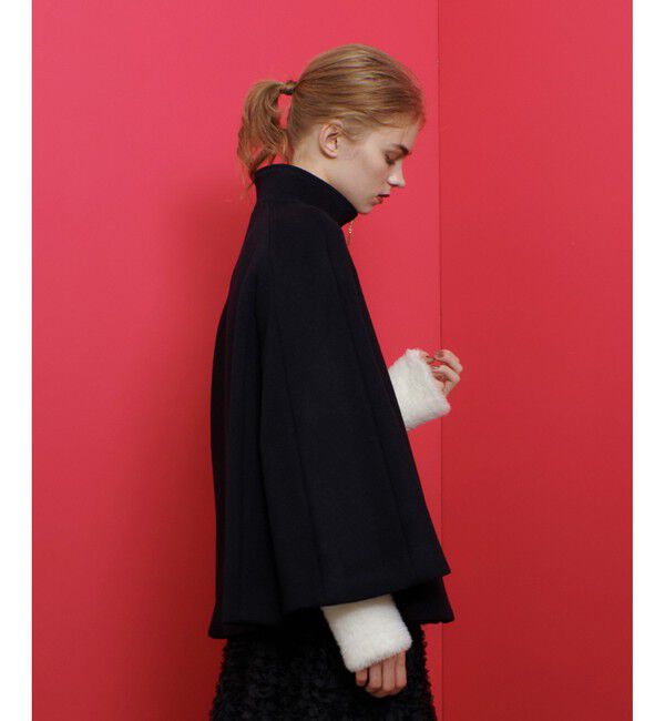 LOULOU WILLOUGHBY「【LOULOU WILLOUGHBY】シャルムビーバーケープ風コート」|ダッフルコート|