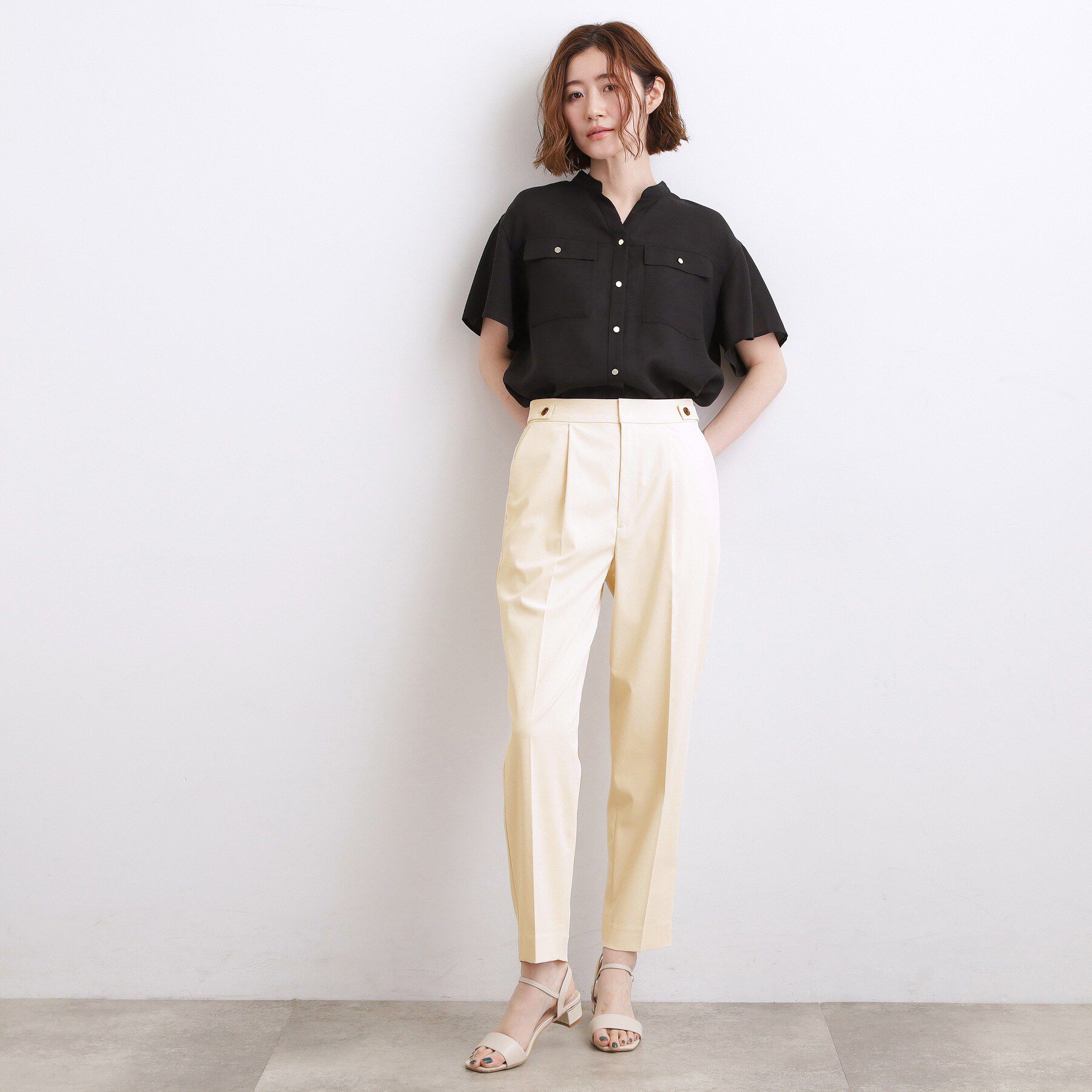 grove「【白でも透けにくい・多機能】テーパードパンツ」|その他|