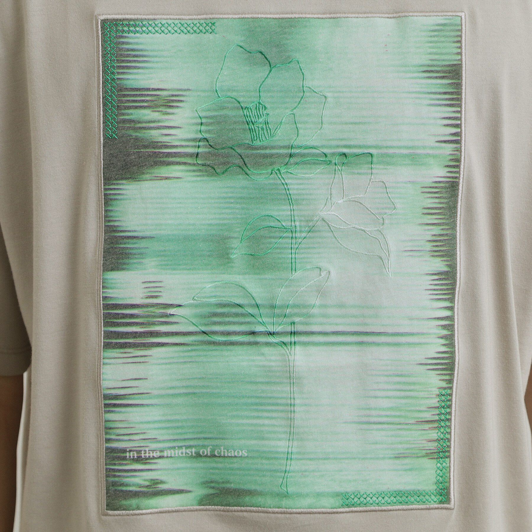 tk.TAKEO KIKUCHI「クロス刺繍フォトTシャツ」|Tシャツ・カットソー|
