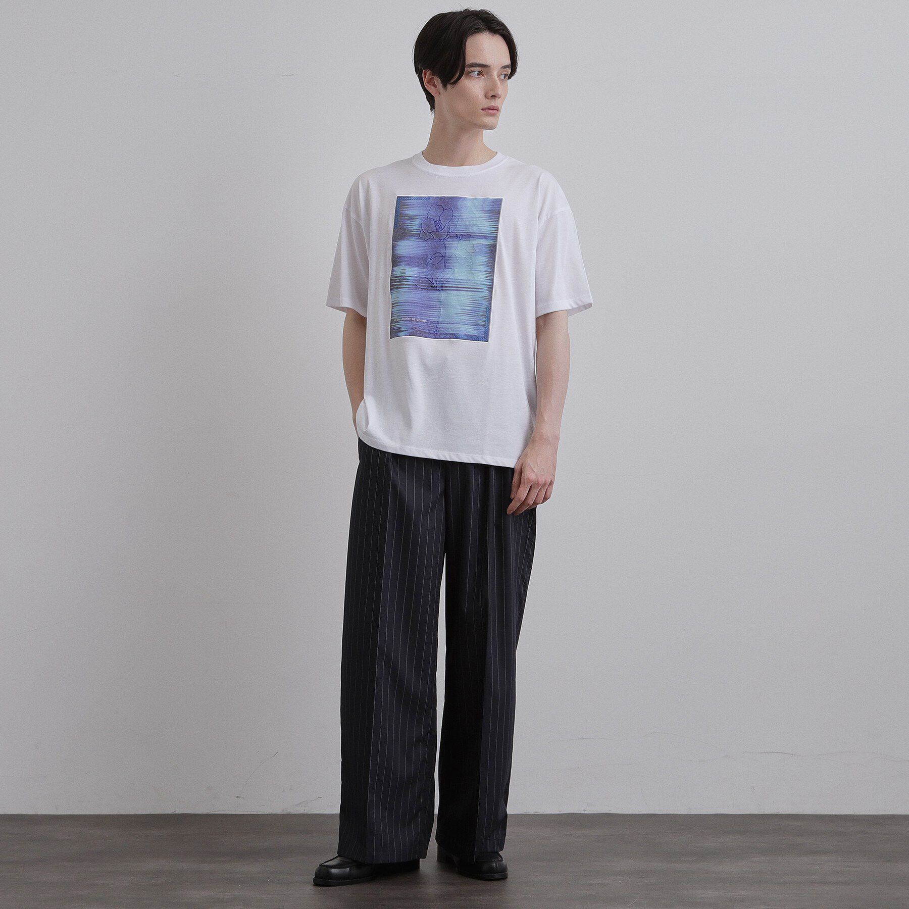 tk.TAKEO KIKUCHI「クロス刺繍フォトTシャツ」|Tシャツ・カットソー|