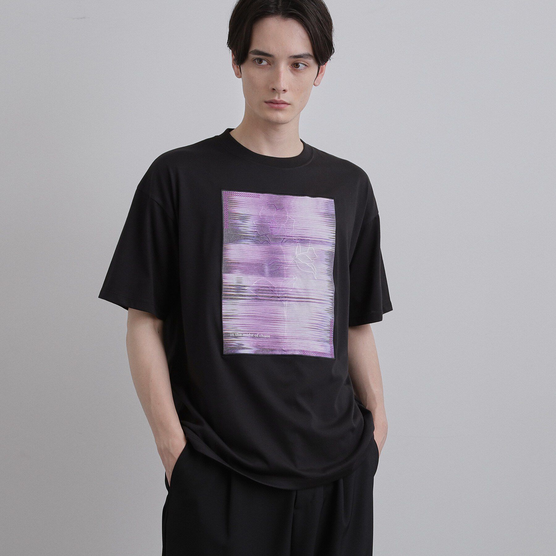 tk.TAKEO KIKUCHI「クロス刺繍フォトTシャツ」|Tシャツ・カットソー|
