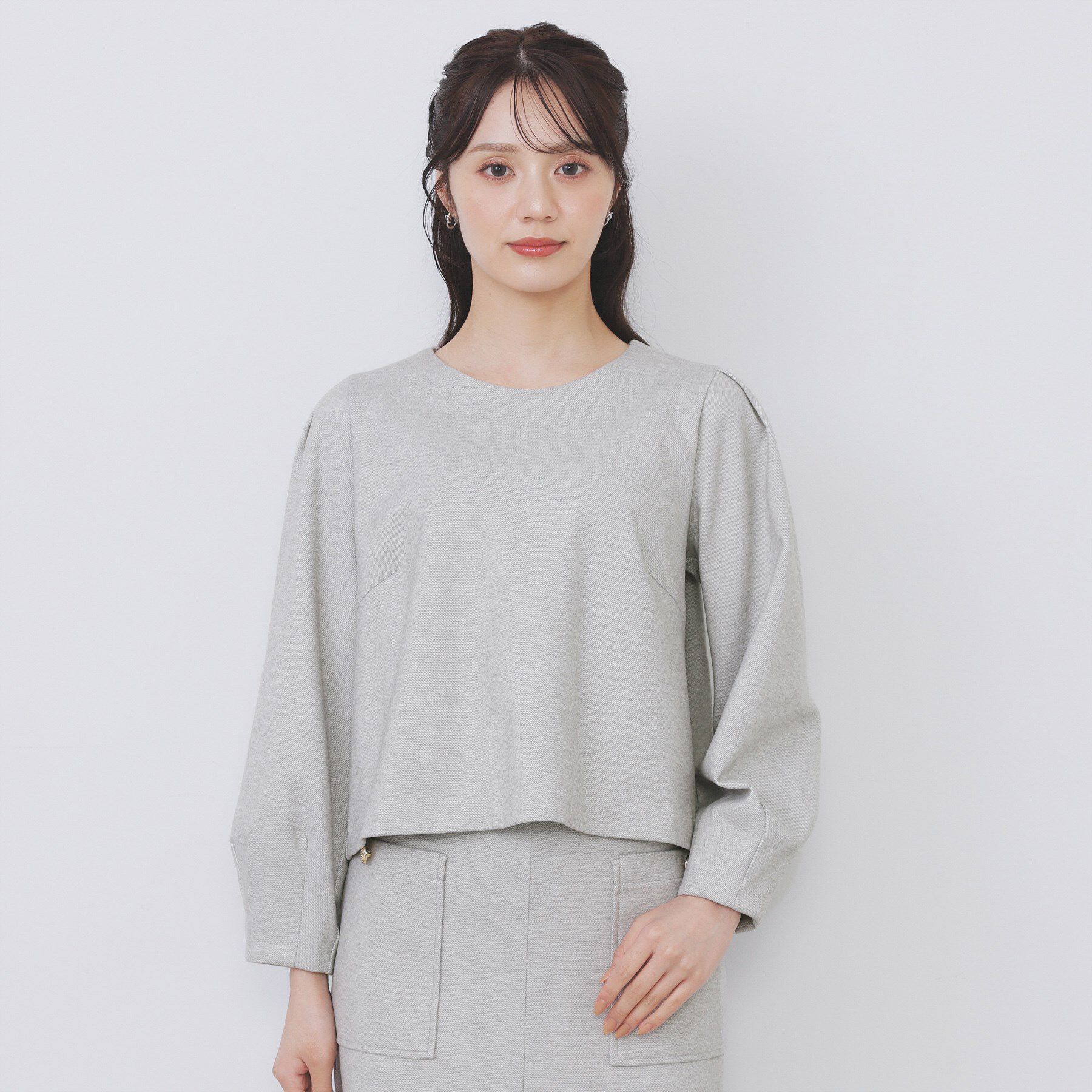 index「コンパクトパフトップス【洗濯機OK／抗ピル／ストレッチ】」|Tシャツ・カットソー|