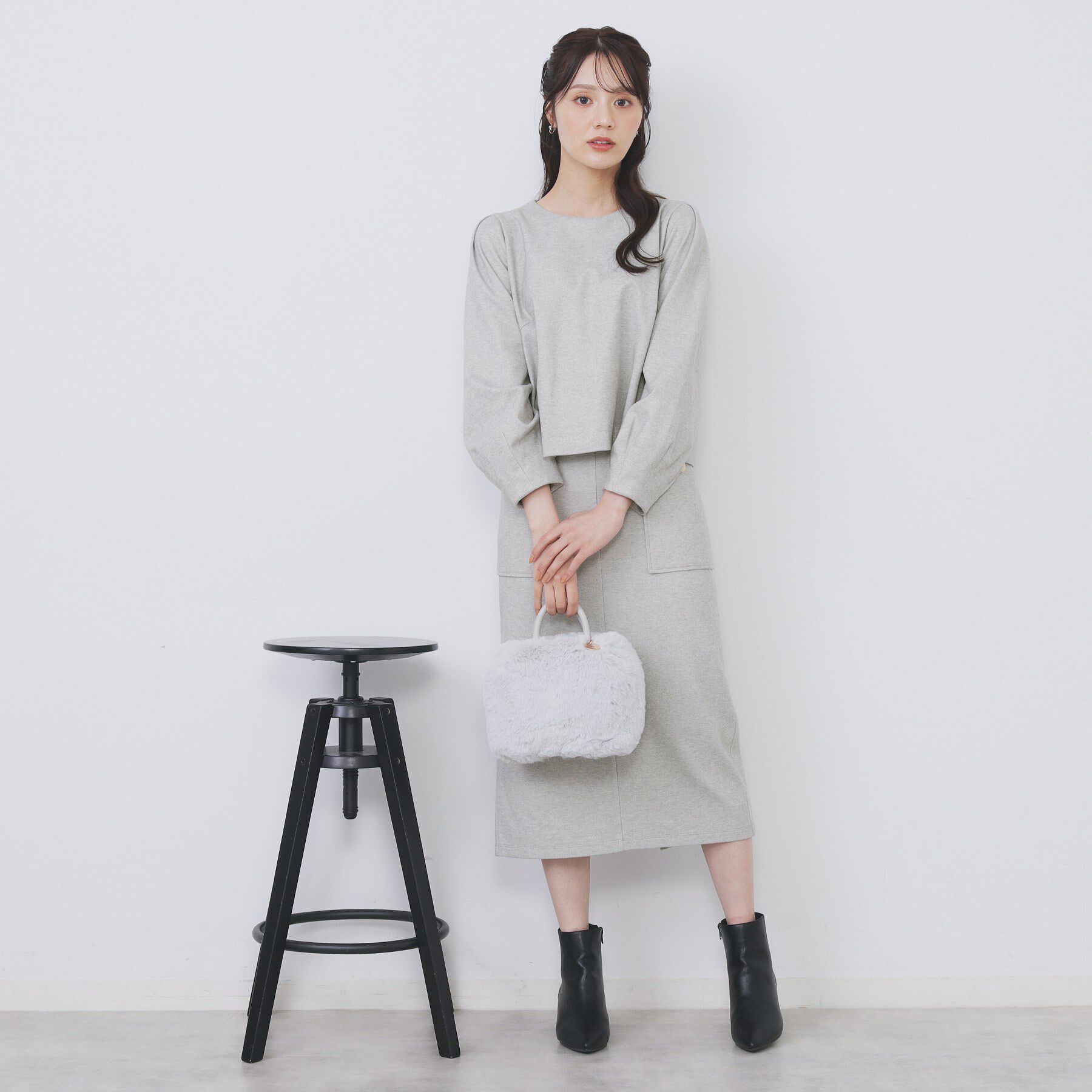 index「コンパクトパフトップス【洗濯機OK／抗ピル／ストレッチ】」|Tシャツ・カットソー|