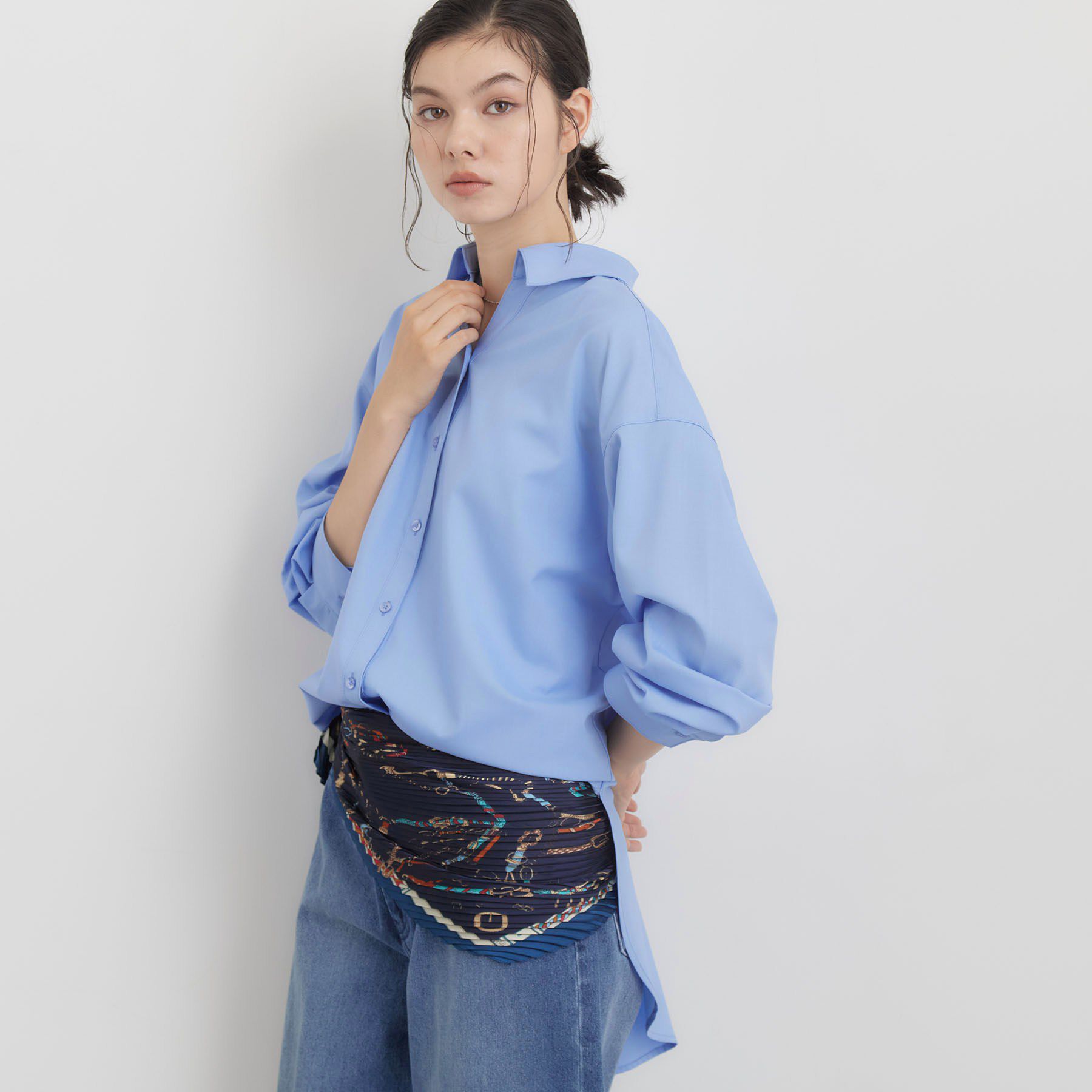 THE SHOP TK「後ろ姿も着映える バックシャーリングシャツ」|シャツ・ブラウス|