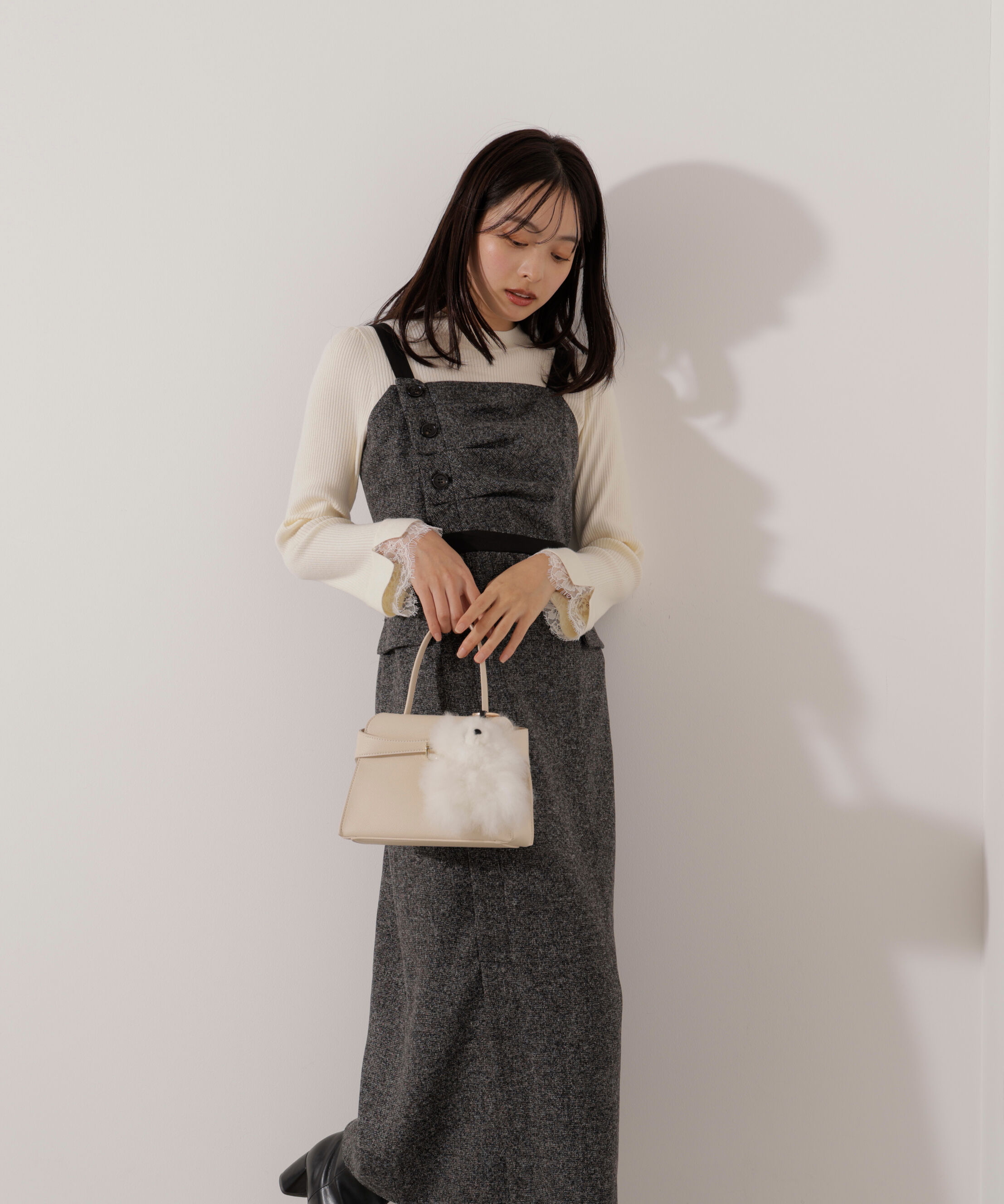 PROPORTION BODY DRESSING「＜加藤栞さん着用＞アシメタックジャンスカ」|ワンピース|