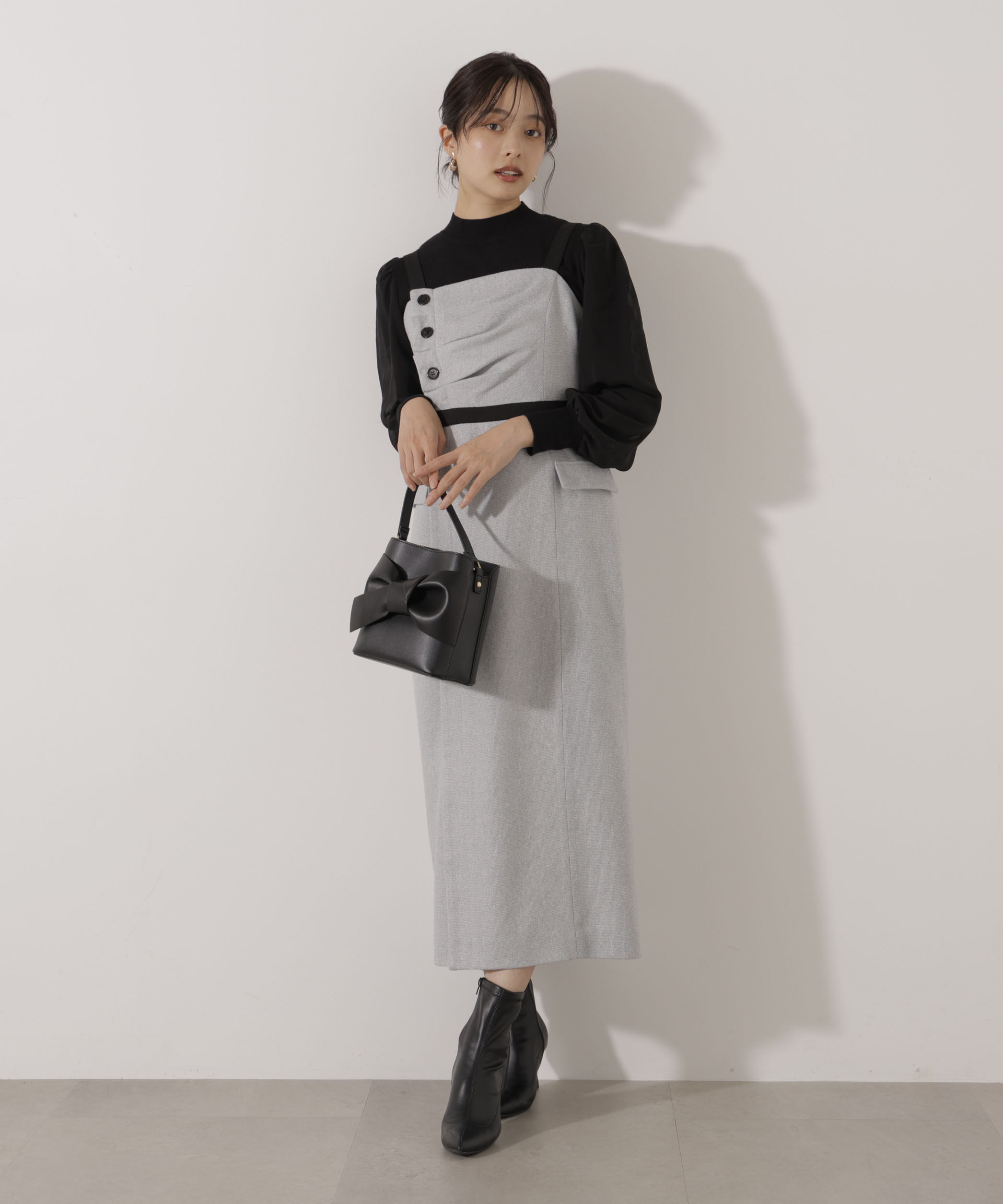 PROPORTION BODY DRESSING「＜加藤栞さん着用＞アシメタックジャンスカ」|ワンピース|