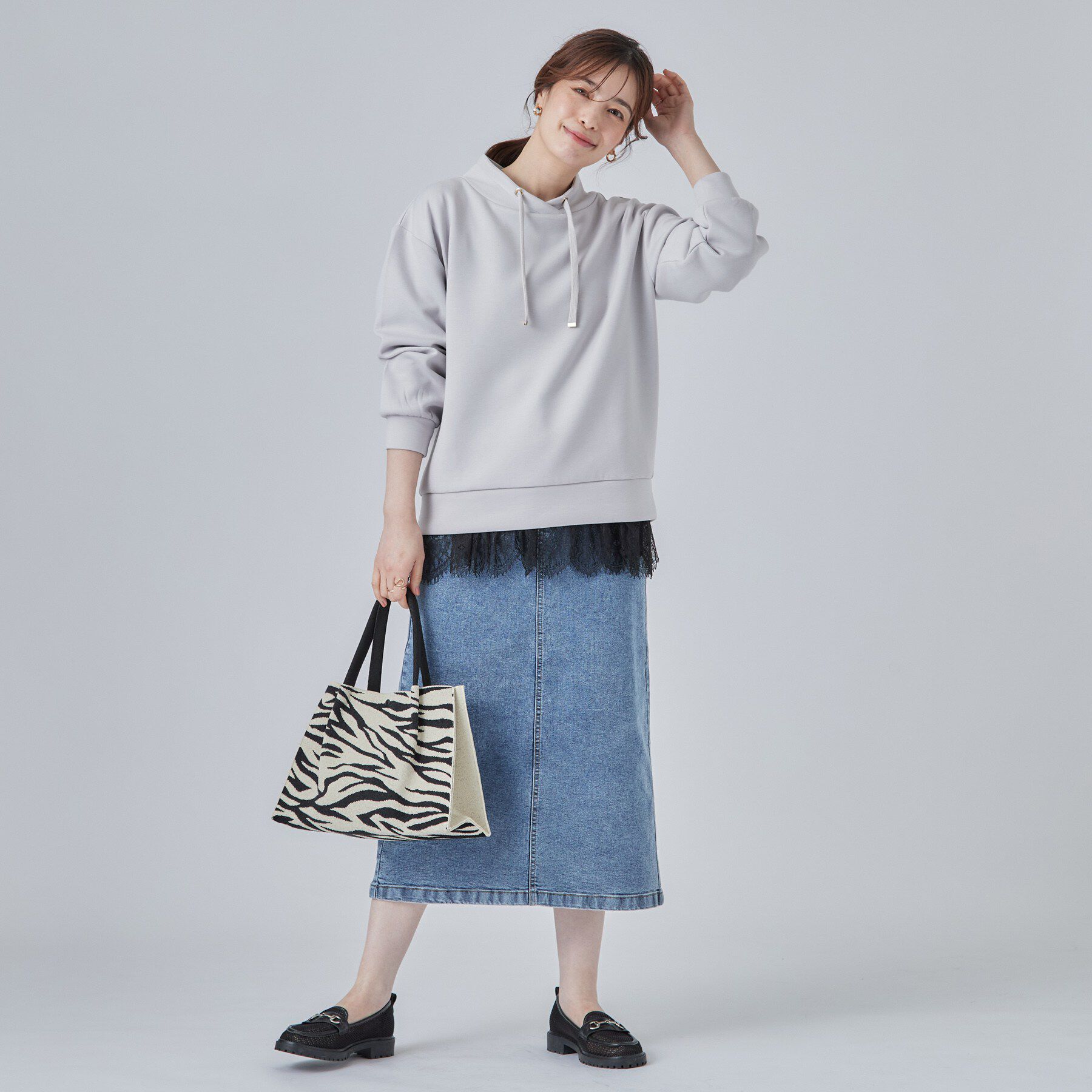 SHOO･LA･RUE「【洗濯機可/S-LL】着こなし広がる レイヤードアソートTシャツ」|Tシャツ・カットソー|