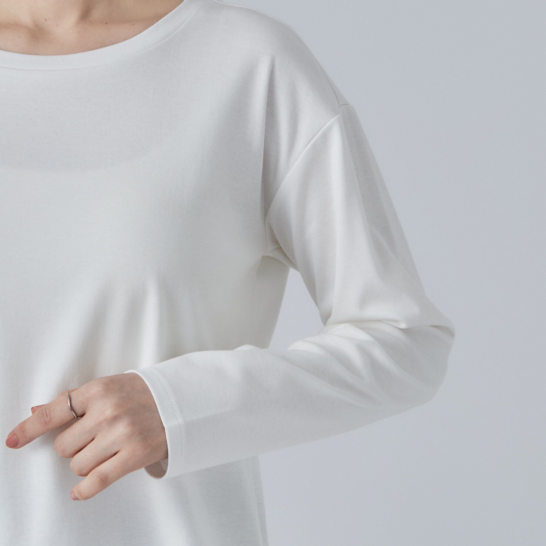 SHOO･LA･RUE「【洗濯機可/S-LL】着こなし広がる レイヤードアソートTシャツ」|Tシャツ・カットソー|