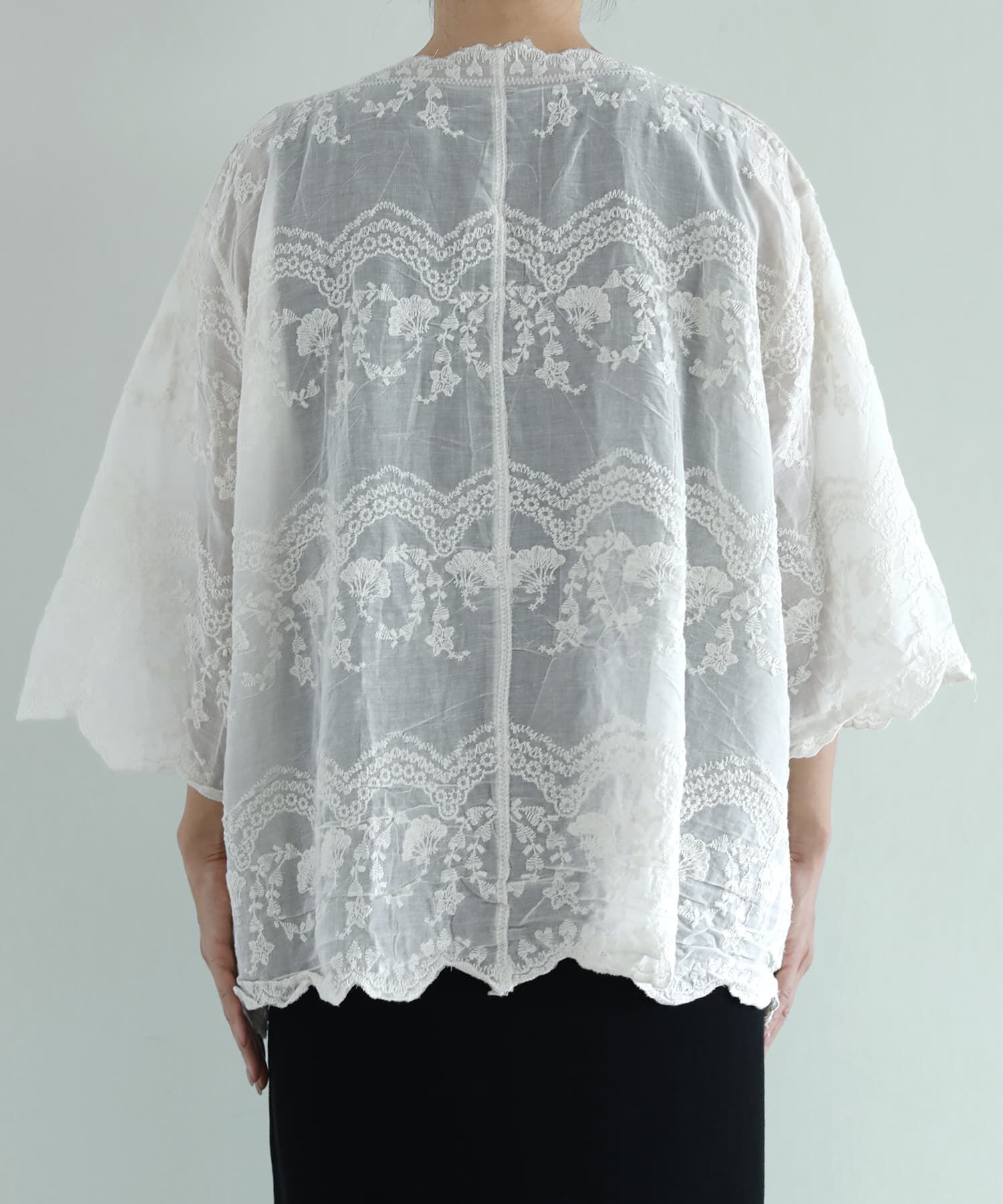 STYLE DELI「レース刺繍コットンカーディガン」|カーディガン|