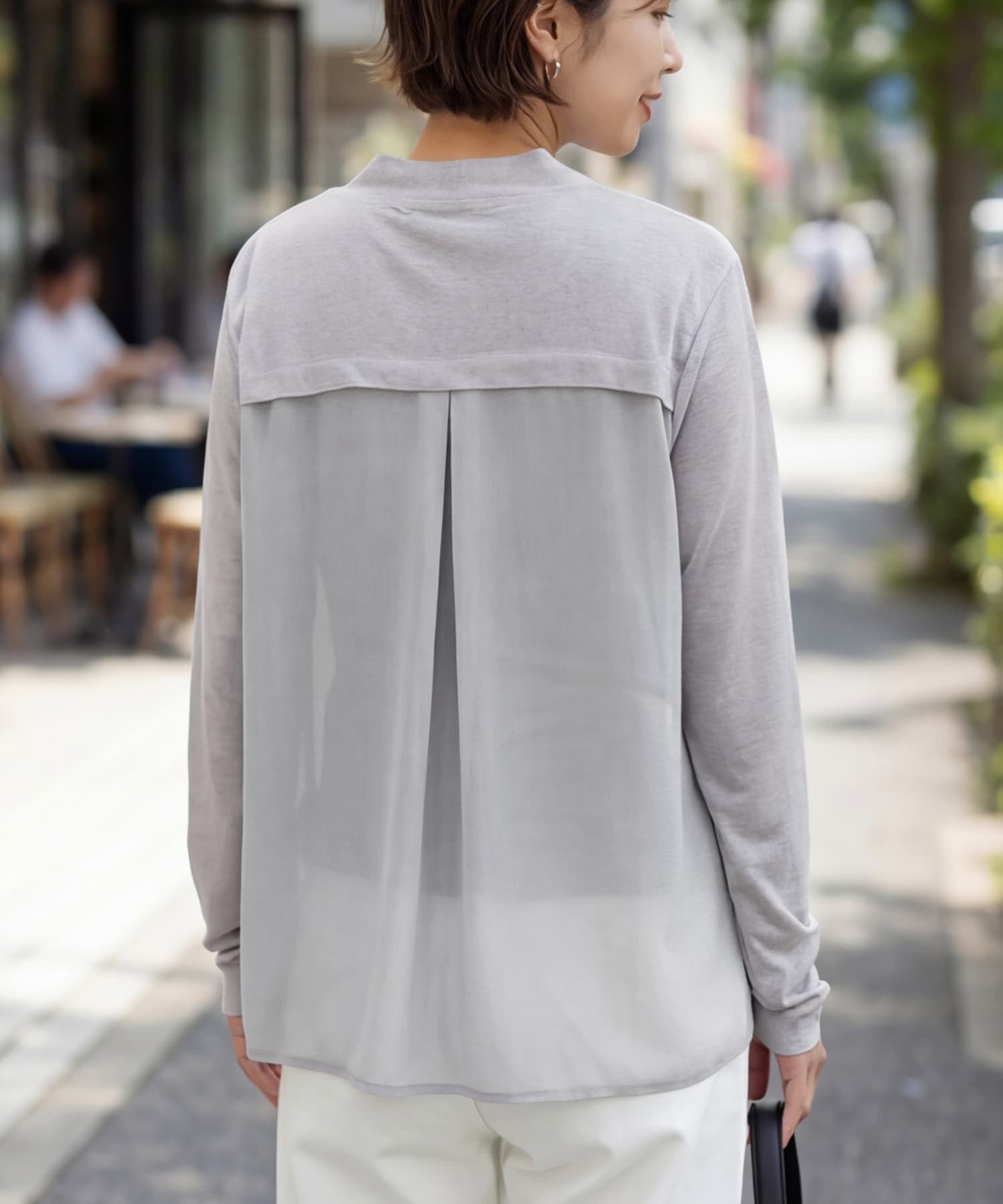 STYLE DELI「【selection】さらさら超え背面シフォンカーディガン」|カーディガン|