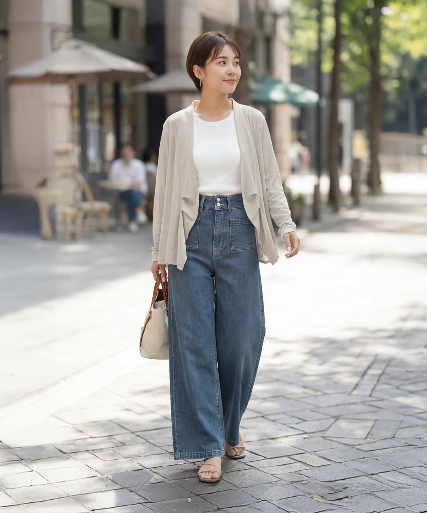STYLE DELI「【selection】さらさら超え背面シフォンカーディガン」|カーディガン|