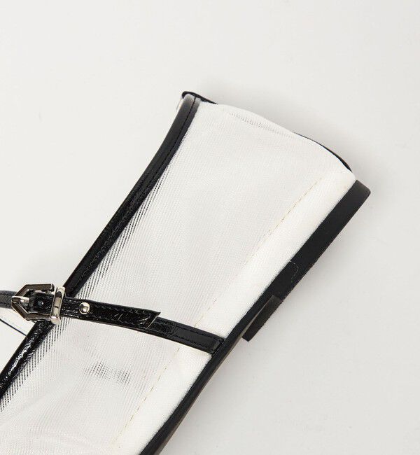 SY UNITED ARROWS「＜SY＞シースルーギャザーベルトフラット10&uarr;」|パンプス|