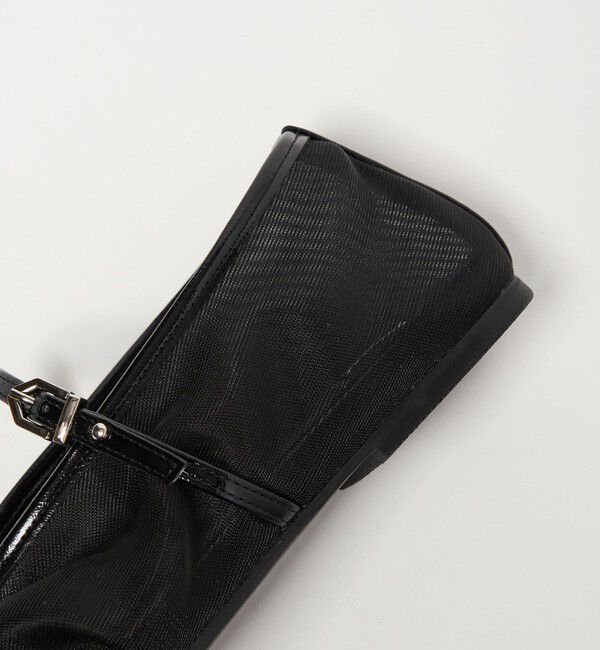 SY UNITED ARROWS「＜SY＞シースルーギャザーベルトフラット10&uarr;」|パンプス|