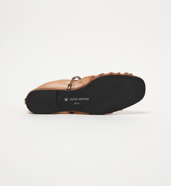 SY UNITED ARROWS「＜SY＞シースルーギャザーベルトフラット10&uarr;」|パンプス|