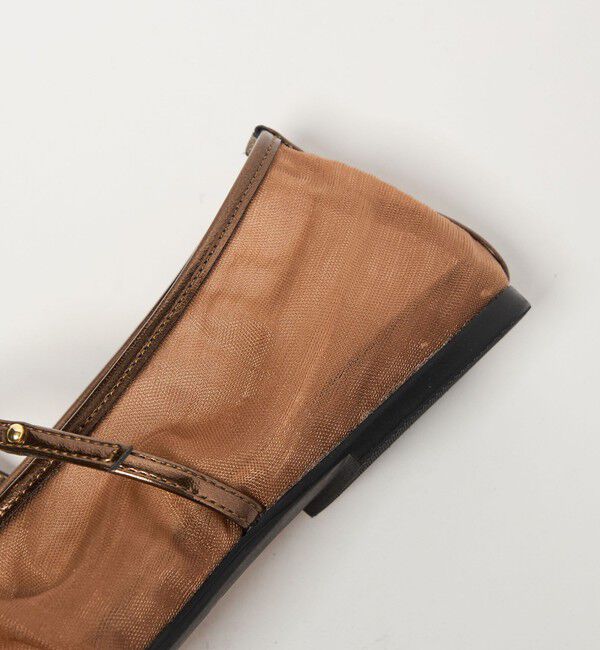 SY UNITED ARROWS「＜SY＞シースルーギャザーベルトフラット10&uarr;」|パンプス|