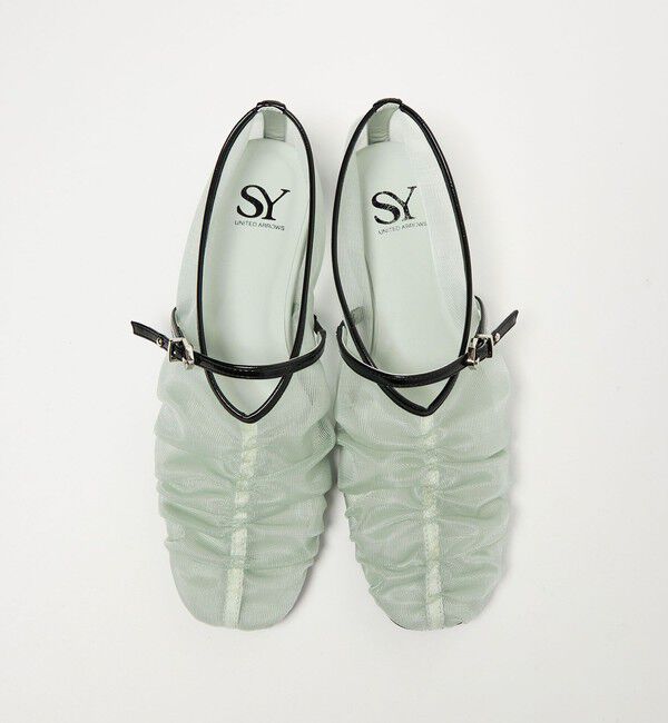 SY UNITED ARROWS「＜SY＞シースルーギャザーベルトフラット10&uarr;」|パンプス|KELLY