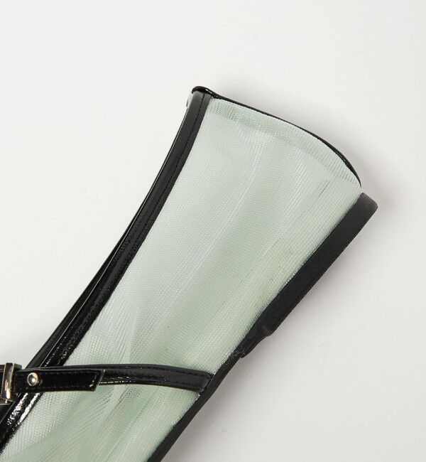 SY UNITED ARROWS「＜SY＞シースルーギャザーベルトフラット10&uarr;」|パンプス|