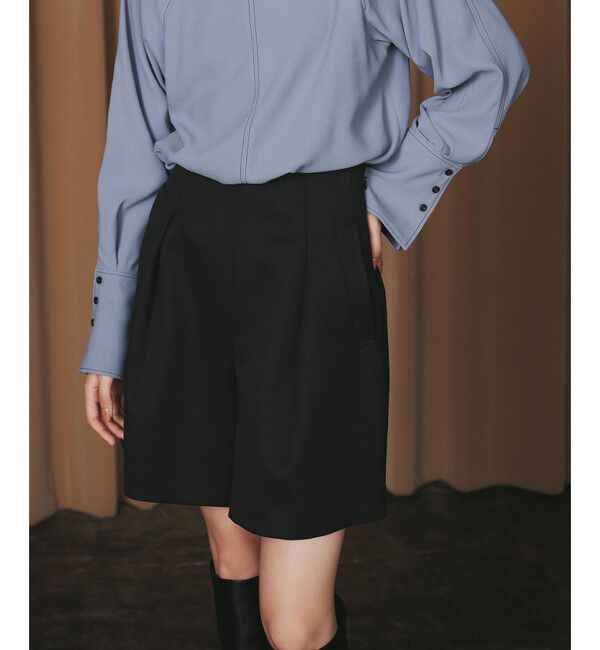 EMMEL REFINES「＜EMMEL REFINES＞EM タックポケット ショートパンツ」|その他|BLACK
