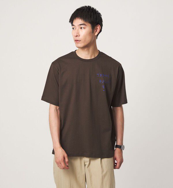 UNITED ARROWS green label relaxing「【別注】＜Thomas Lelu＞サインアート 半袖 Tシャツ カットソー」|Tシャツ・カットソー|MD.BROWN