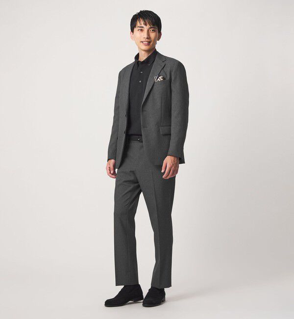 UNITED ARROWS green label relaxing「A+ ポリエステル シャークスキン スタンダード イージー NP セットアップ パンツ スラックス -ストレッチ-」|スラックス|