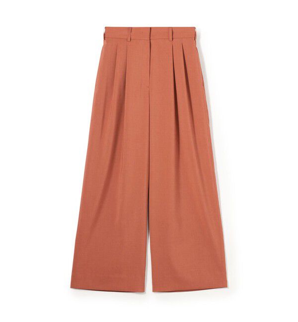 Ballsey「ポリエステルツイル ２タックスラックスパンツ」|その他|45 キャメル