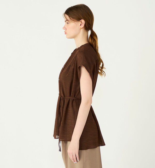 Ballsey「ドライクレープ ミドルシャツブラウス」|シャツ・ブラウス|