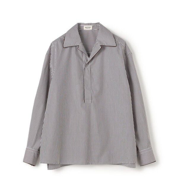 MACPHEE「【WEB先行予約】コットンブロード オープンカラーシャツ」|シャツ・ブラウス|46 ブラウン系