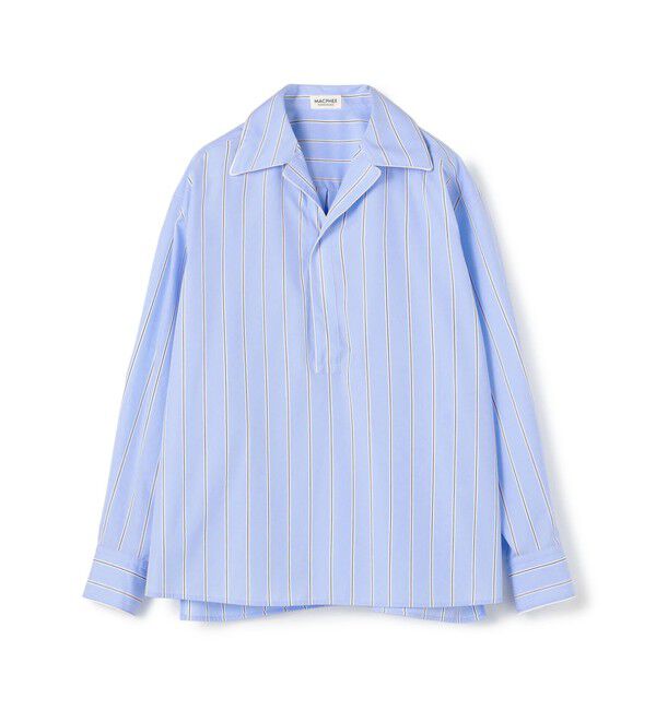 MACPHEE「【WEB先行予約】コットンブロード オープンカラーシャツ」|シャツ・ブラウス|66 ブルー系
