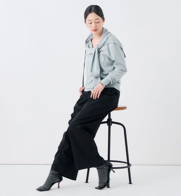 NOLLEY'S「【一部WEB限定サイズ】《抗ピル/防シワ》ウォッシャブルポリウール梳毛タックワイドパンツ」|その他|