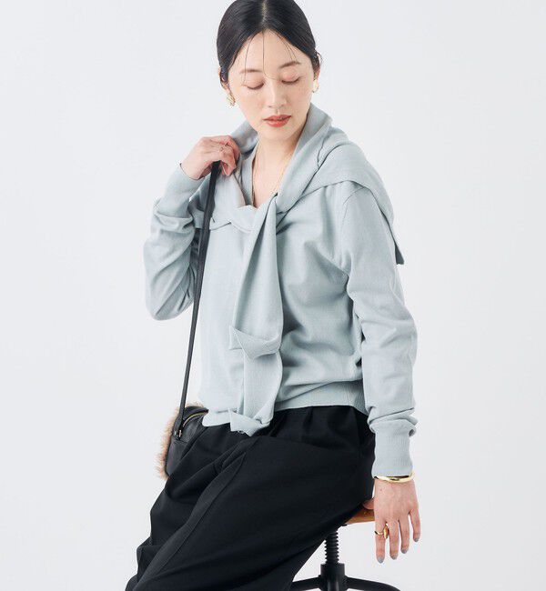 NOLLEY'S「【一部WEB限定サイズ】《抗ピル/防シワ》ウォッシャブルポリウール梳毛タックワイドパンツ」|その他|