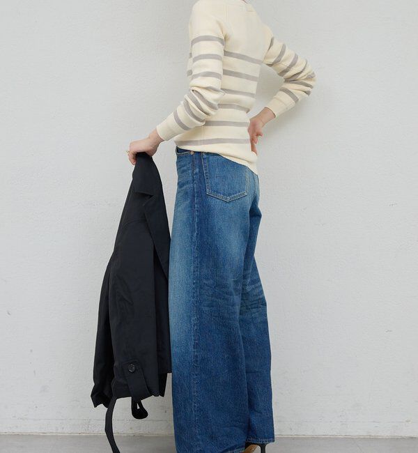  「【HERITANOVUM】ボートスムースボーダーニット」|ニット・セーター|
